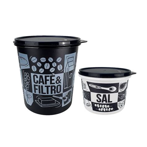 Kit Tupperware Caixa Café e Filtro Sal 1 3kg Pop Box PB Comprar