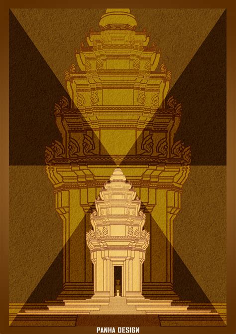 Cambodian Independence Monument - Digital Drawing on Behance