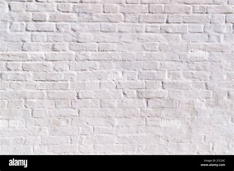 Clean White Painted Brick Wall Background Texture Stock Photo Alamy