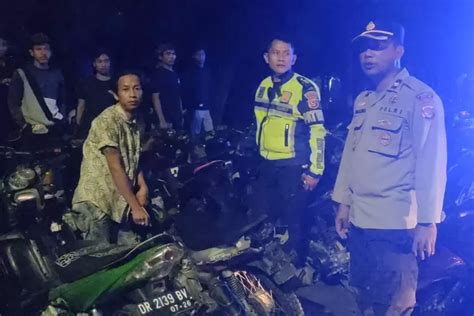 Polresta Mataram Terjunkan Full Tim Bubarkan Balap Liar Di Jalan