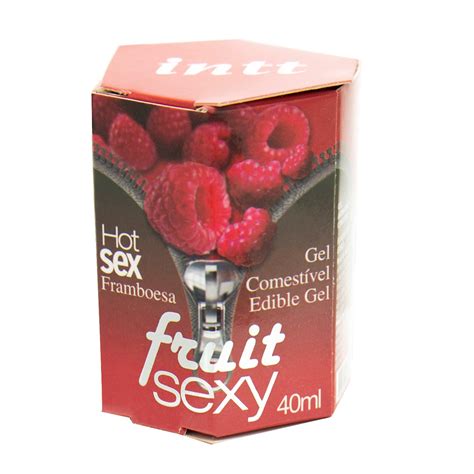 Fruit Sexy FRAMBOESA Hot Gel Comestível 40ml INTT Sex shop Loja Pimenta