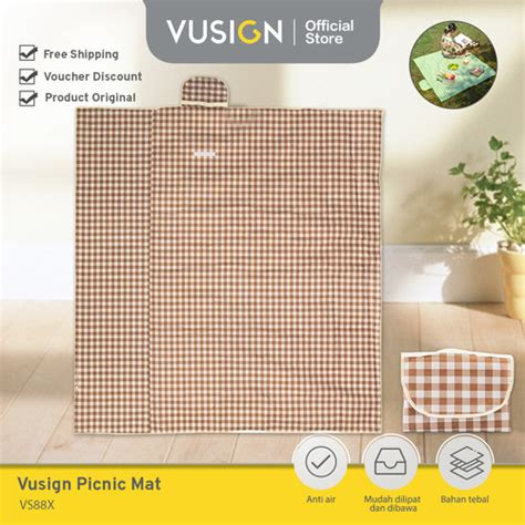 Jual Vusign Picnic Mat Tikar Piknik Lipat Anti Air Kain Oxford Tebal