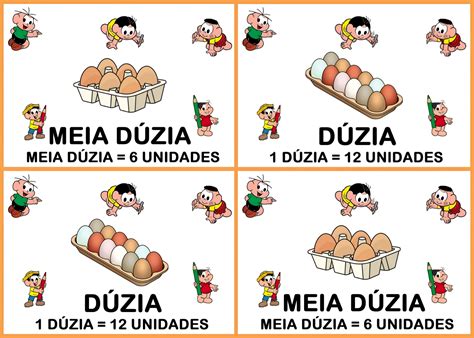 O Que É Meia Duzia - Blog Educação e Transformação: 👍Turma da Mônica: Dúzia e Meia Dúzia