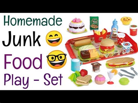 Diy Craft Idea Diy Junk Food Play Sethomemade Fast Food Pretend