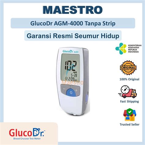 Jual Alat Cek Tes Gula Darah Glucodr Auto Gluco Dr Agm Agm