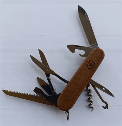 VICTORINOX HUNTSMAN WOOD Multiuso Svizzero 13 Funzioni Swiss Army Knife