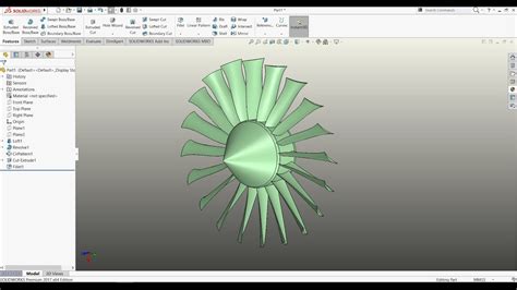 Propeller Of Jet Engine On Solidworks Jet Engine Design Solidworks