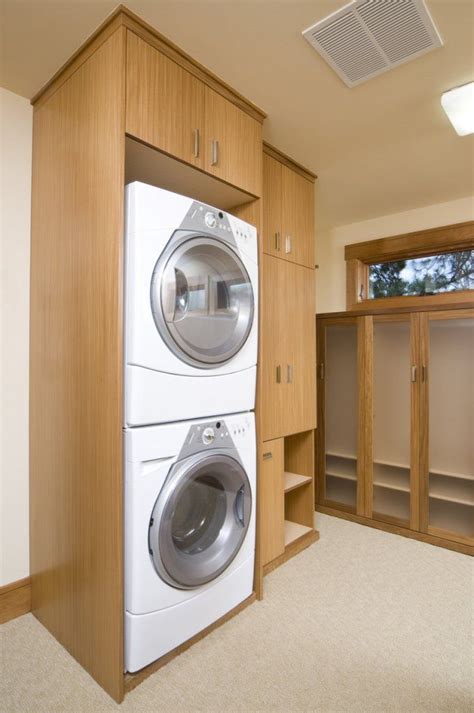 Stackable Washer Dryer Storage Ideas at Sandra Billings blog