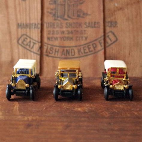 Miniature Classic Car Collection Lot of 3 Small Vintage Cars | Etsy