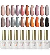 Rosalind Automne Pcs Lot Vernis Ongles Semi Permanents Nude Rose