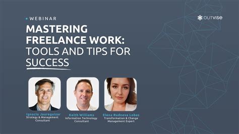 Outvise Webinar Mastering Freelance Work Tools And Tips For Success