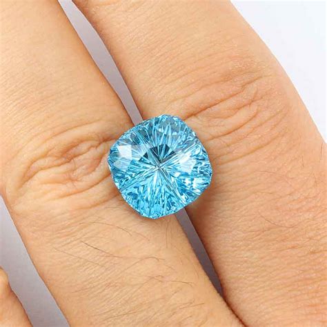 Swiss Blue Topaz Gemstone 7 57ct John Dyer Precious Gemstones Co Catalog