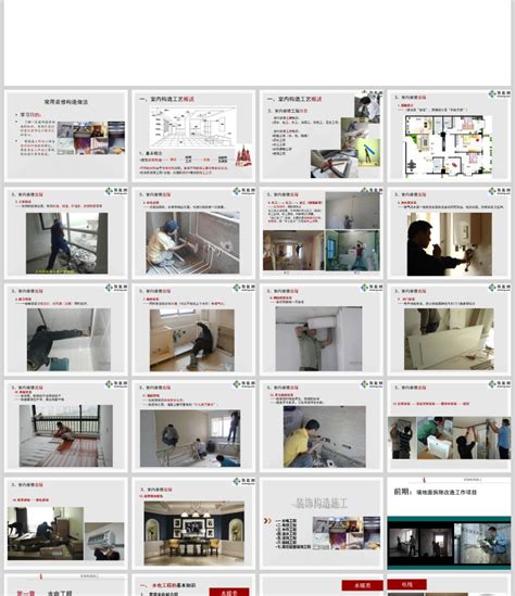 室内装修施工工艺流程标准 培训ppt课件