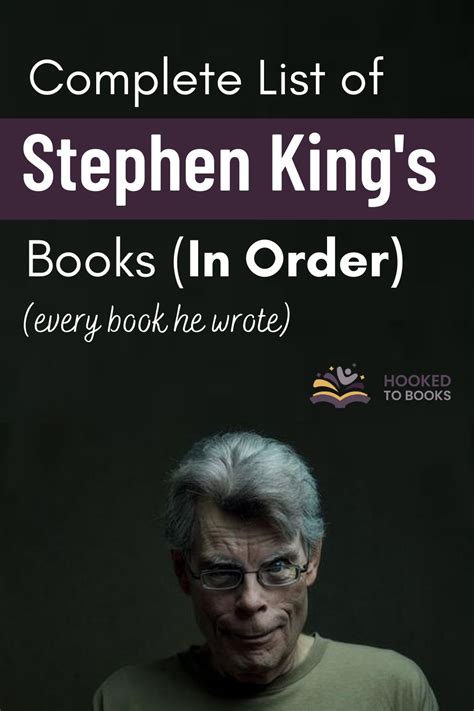 The complete list of stephen king books in order – Artofit