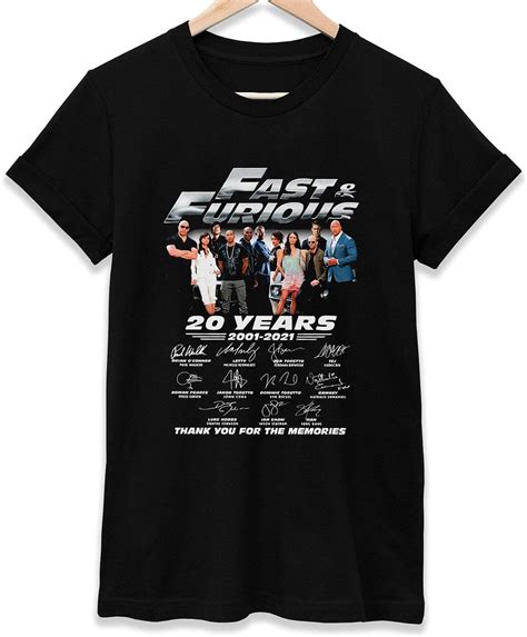 Fast And Furious Shirt Fast And Furious 2001 2021 Signature