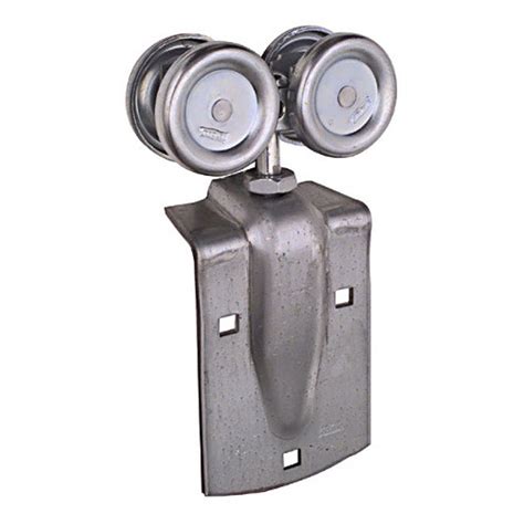 Pair Zinc Plated Rigid Box Rail Hanger W Single Door Strap 225 Lb Capacity Greschlers Hardware