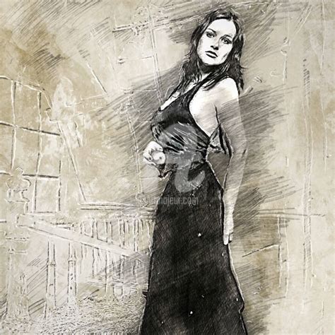 No5624 Stene Vibeke Pencil Drawing Artes Digitais Por Joseph Long