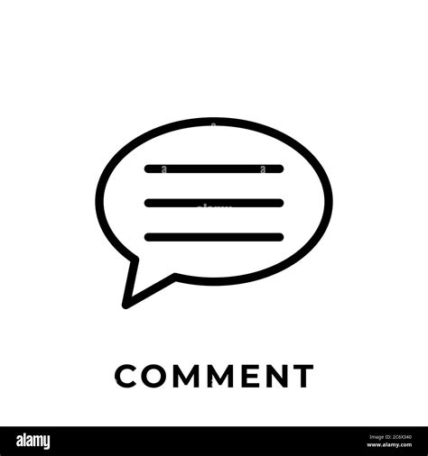 Comment Button Icon Vector For Social Media Comment Icon Vector