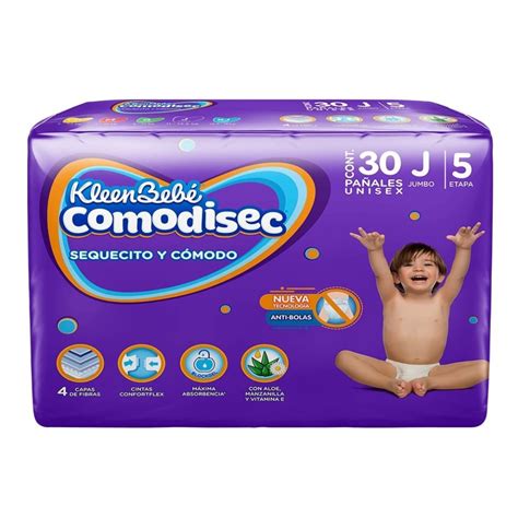 Pañales KleenBebé ComodiSec Max jumbo 30 pzas Walmart