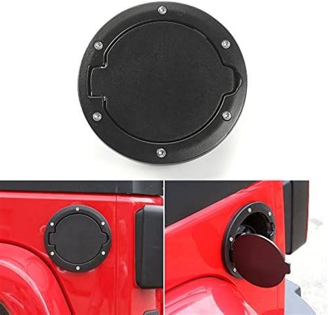 Amazon Jecar Aluminum Gas Cap Fuel Filler Door Cover For Jeep