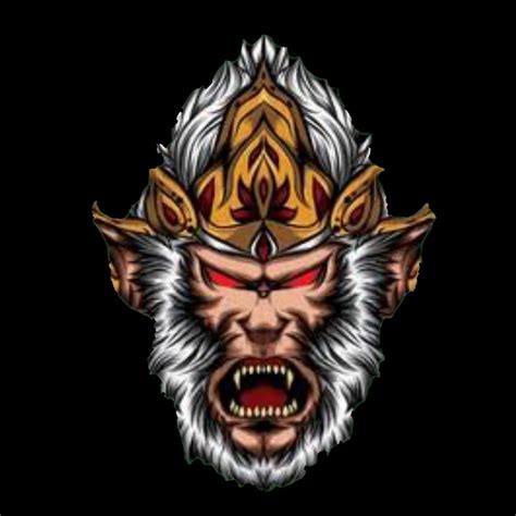 Evil Demon Monkey King Vector Art