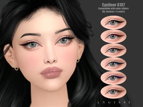 ANGISSI S Eyeliner A107 In 2024 Makeup Cc Sims 4 Cc Makeup Sims 4