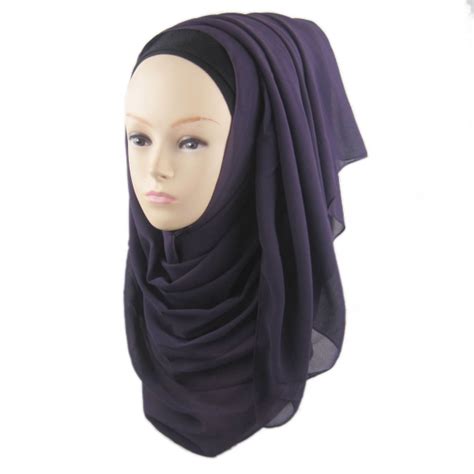 New Women Muslim Chiffon Hijab Islamic Headwear Scarf Arab Caps Shawls