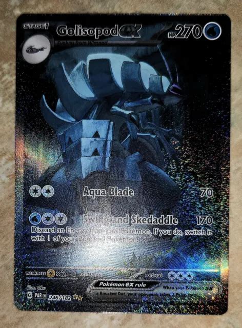 SCARLET VIOLET PARADOX Rift Pokemon 2023 Golisopod Ex Special Rare 212