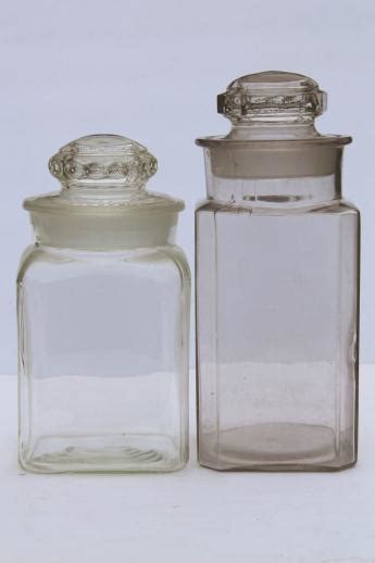 Vintage Glass Apothecary Jars With Lids Glass Designs