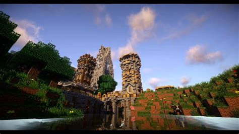 A Minecraft Day Cinematic With Seus Shaders W Real Clouds Youtube