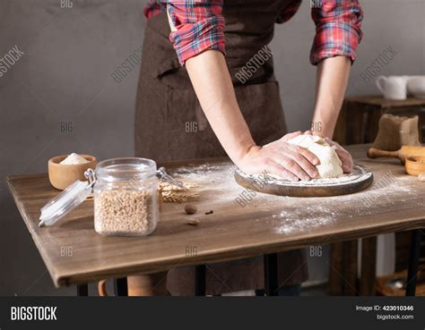 Chef Man Making Dough Image And Photo Free Trial Bigstock