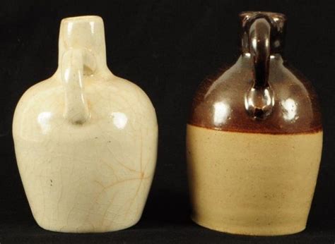 I W Harper Miniature Stoneware Whiskey Jugs