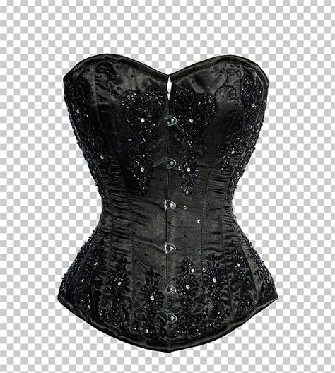 Waist Corset Top Lingerie Black M PNG Clipart Authentic Black Black M C 20 Corset Free PNG