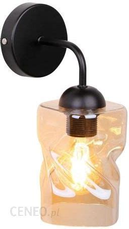 Lampa CANDELLUX FELIS KINKIET 1 PUNKTOWY CZARNY BURSZTYNOWY 21 00163