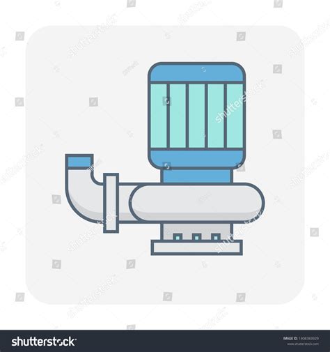 Centrifugal Pump Vector Icon Powered By Stock Vector Royalty Free