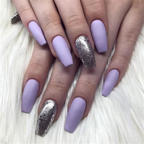 Purple Matte Nails