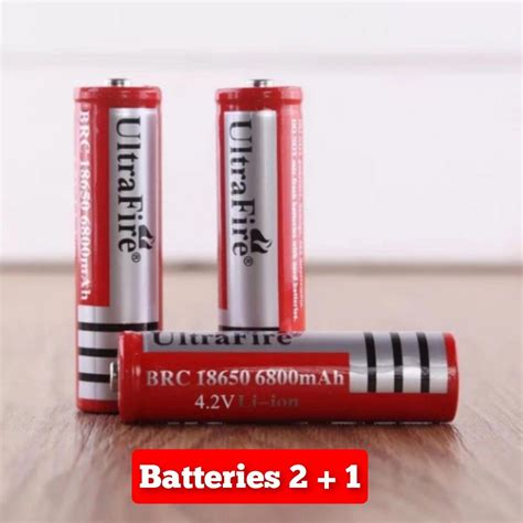 Ultrafire 18650 6800 Battery 3.7V Rechargable Lithium-ion, Photography ...