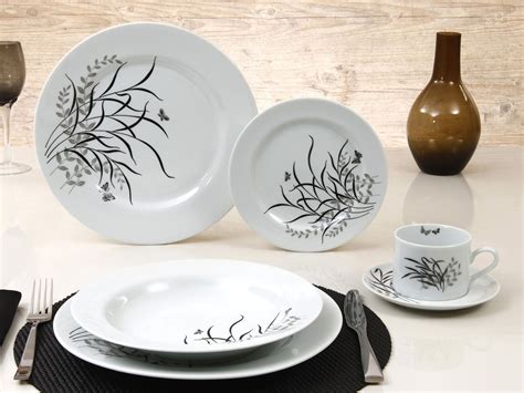 Aparelho de Jantar Classic Flora 30 Peças em Porcelana Schmidt