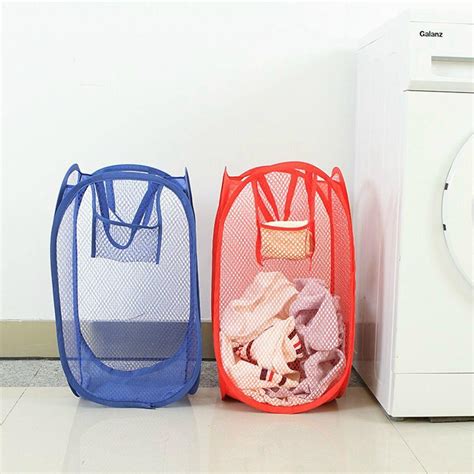 Купить Сетчатая прочная нейлоновая корзина для белья, сумка для грязной ...