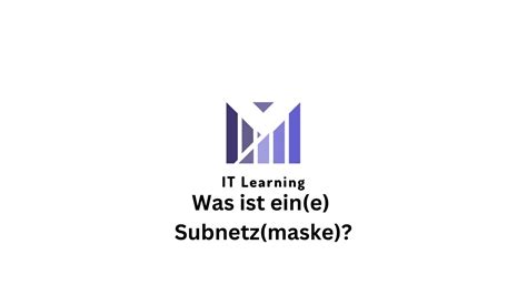 Was Ist Ein E Subnetz Maske Youtube