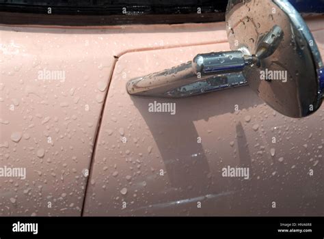 Light Pink Vintage Car Parque Central Havana Cuba Stock Photo Alamy