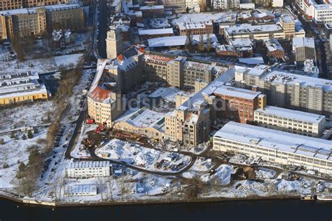 Luftbild Berlin Winterluftbild Neubau Baustelle Im Gewerbegebiet