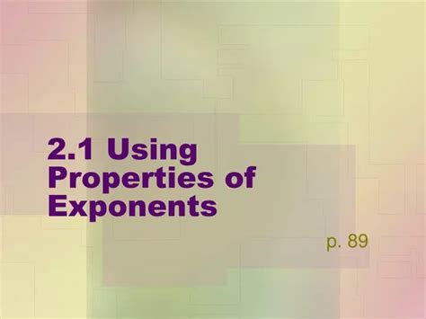 Ppt Using Properties Of Exponents Powerpoint Presentation Free