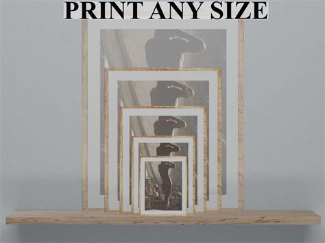 Nude Man Posing Bathroom Wall Art Sublimation Print Boho Erotica Erotic Art Erotic Painting