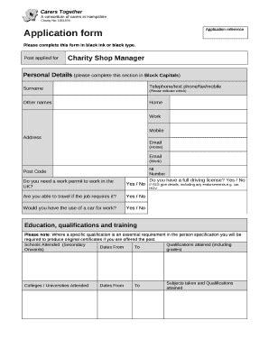 Personal Details Please Complete This Section In Block Capitals Doc