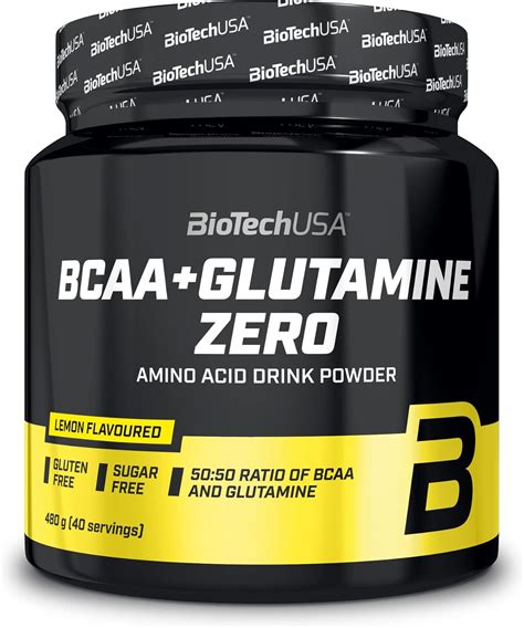 BioTech USA BCAA + Glutamine Zero Confezione da 1 x 480g Rigenerazione ...