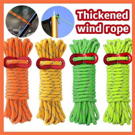 Mm Reflective Guyline Tent Rope Multifunction Runners Guy Line Cord