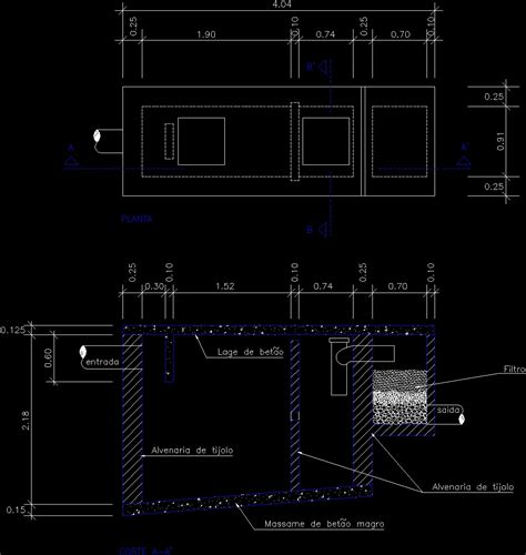 Septic Tank Cad Drawing