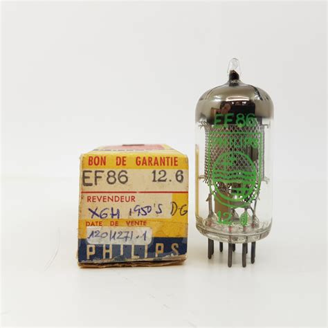 1 X EF86 PHILIPS TUBE 1950s D GETTER 120 NOS NIB RCB41