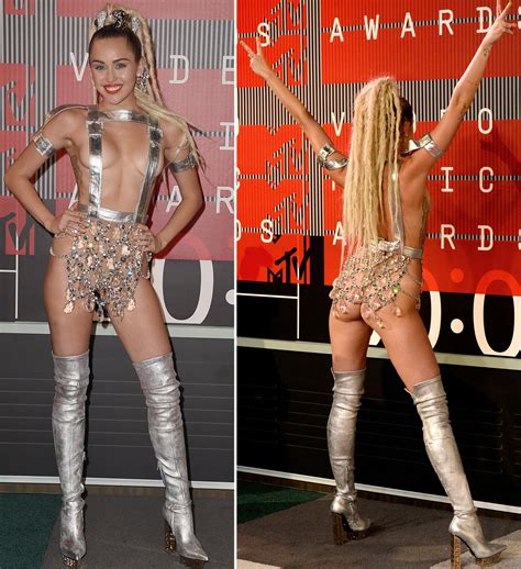 The Ultimate Guide to Miley Cyrus' Crazy Outfits at the MTV VMAs - Life ...